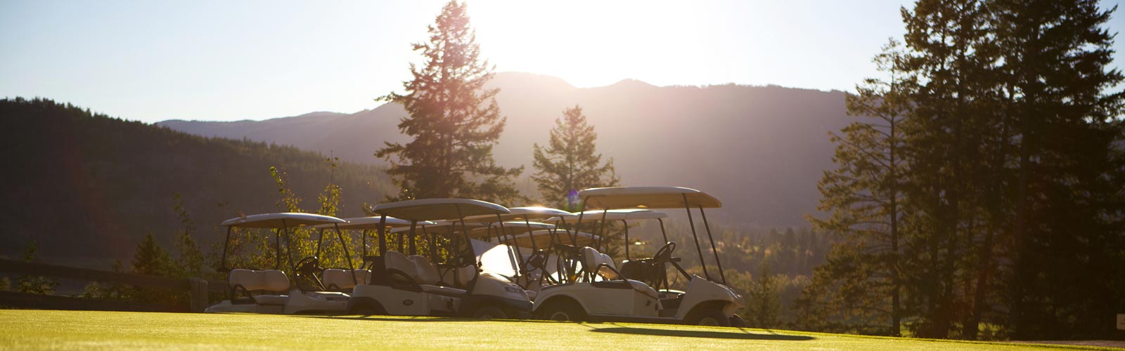 Chinook Cove Golf Course carts